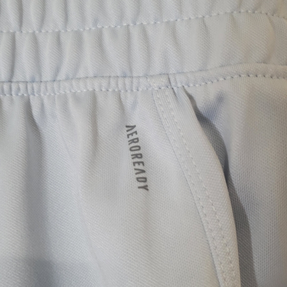 Adidas Women's Pacer Training Woven High Rise Shorts Preloved Ink/White Size XL - Picture 9 of 13